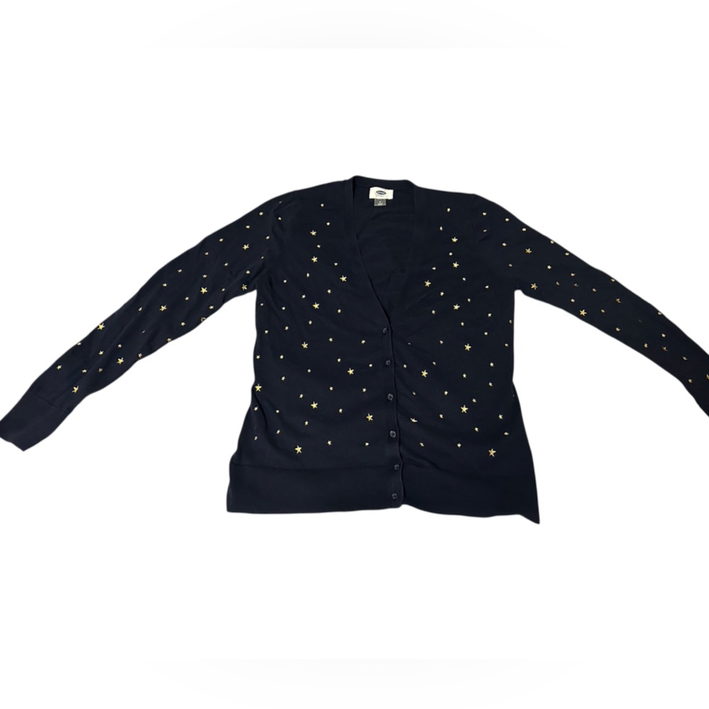 Old NavyBlue Cardigan With Gold Embroidered Stars